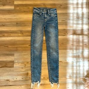 Brand : American Eagle Outfitters, Size : 00, Color : Blue jean